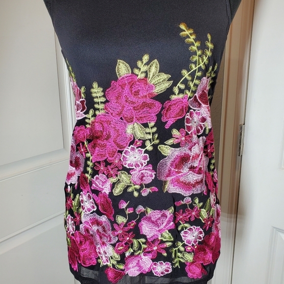 INC International Concepts Stitched Floral Tank Top Size Small EUC - Picture 15 of 15